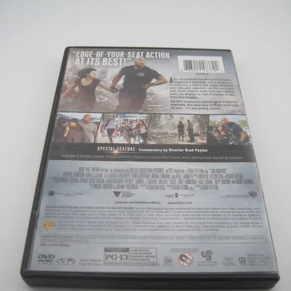 San Andreas (DVD) (widescreen) (Warner Bros) (Brad Peyton) (PG-13) (2015) - Picture 2 of 5